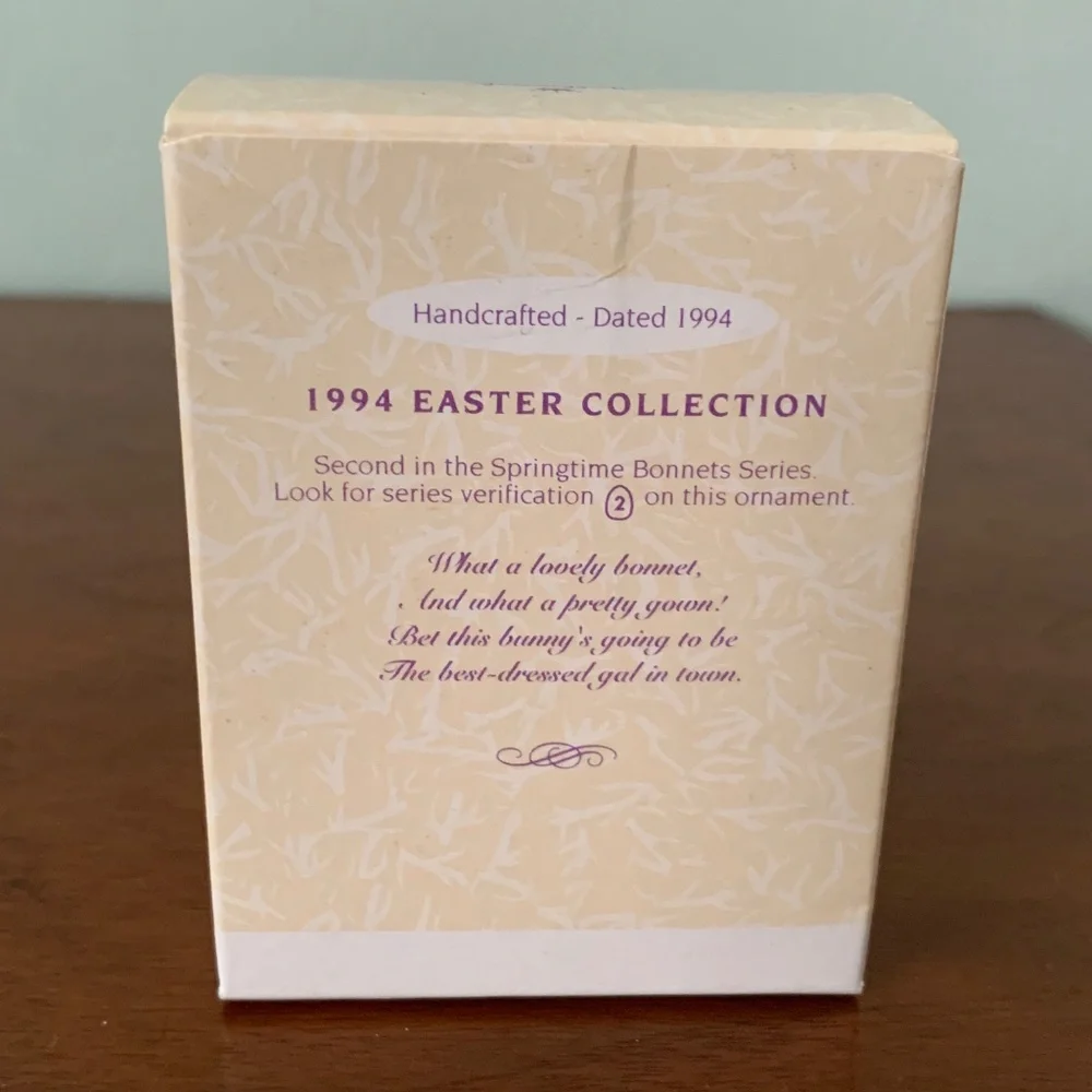 Hallmark Keepsake Easter Ornament Springtime Bonnets 1994 #2 in Series